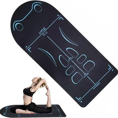 Non-Slip Yoga Mat with Asana Guide Lines (Pack of 1)
